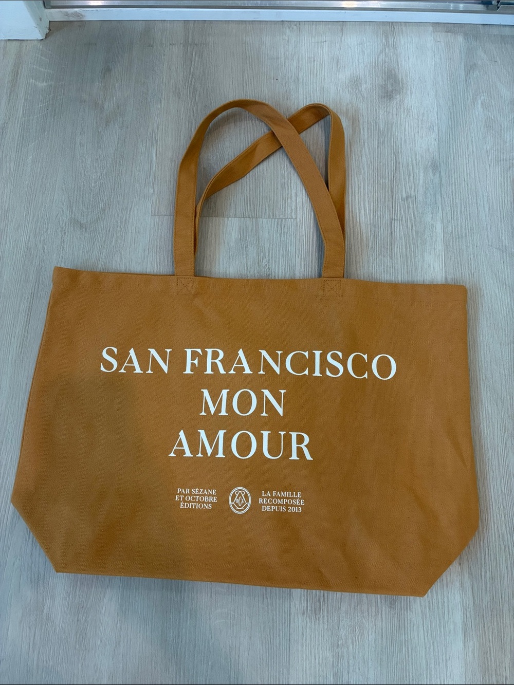 NWOT Sézane San Francisco Mon Amour Cotton Tote Bag